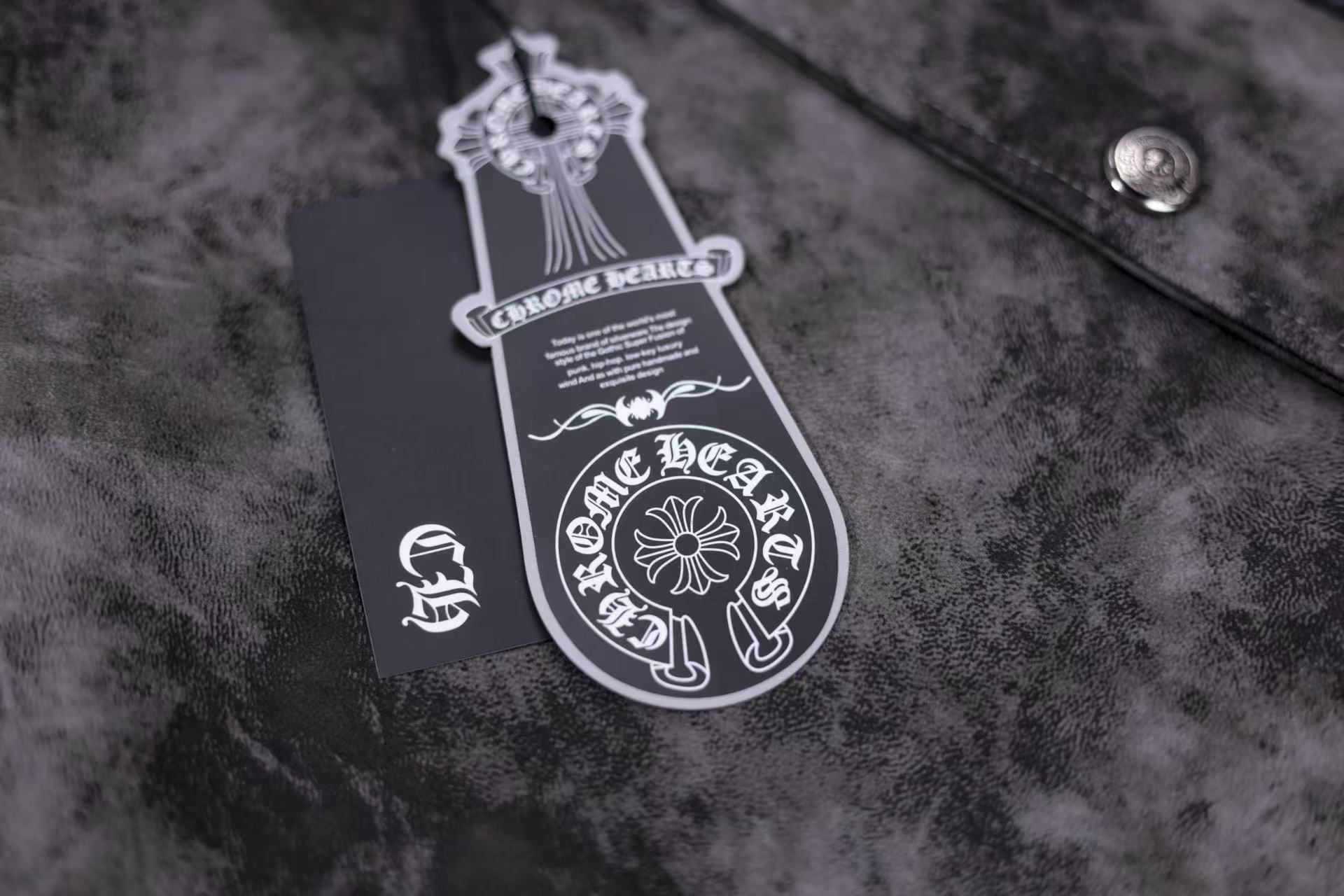 Fleur-de-lis Patch Varsity Jacket - Grey Tie-dye Outerwear A5588